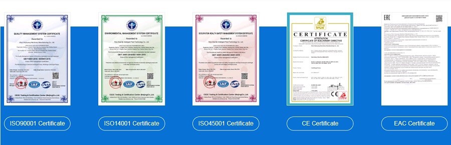 Xinjiuyang Certificates Xinjiuyang Certificates
